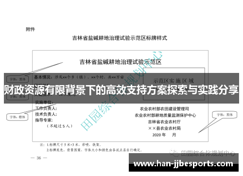 财政资源有限背景下的高效支持方案探索与实践分享